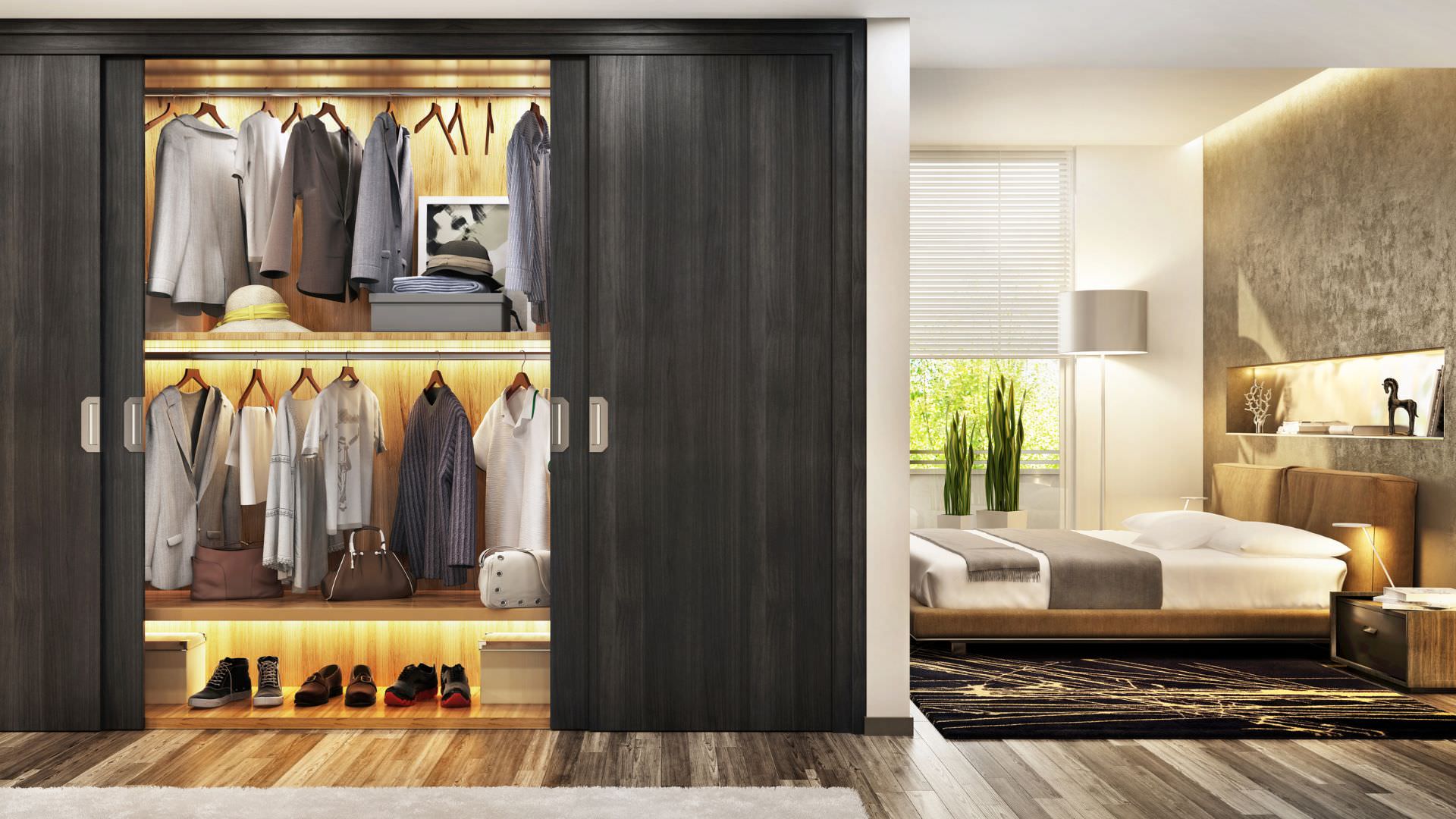 zalety garderoby w sypialni