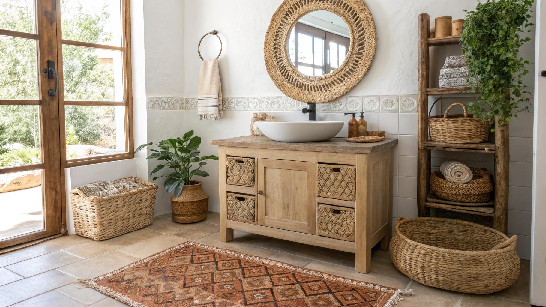 Jak dobrać meble do łazienki w stylu nowoczesnym boho lub loftowym?