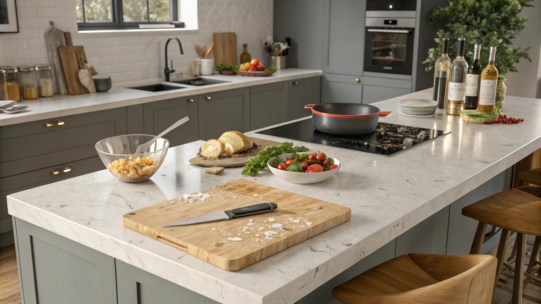 Jaki blat kuchenny wybrać? Porównanie laminatu, konglomeratu, drewna i granitu