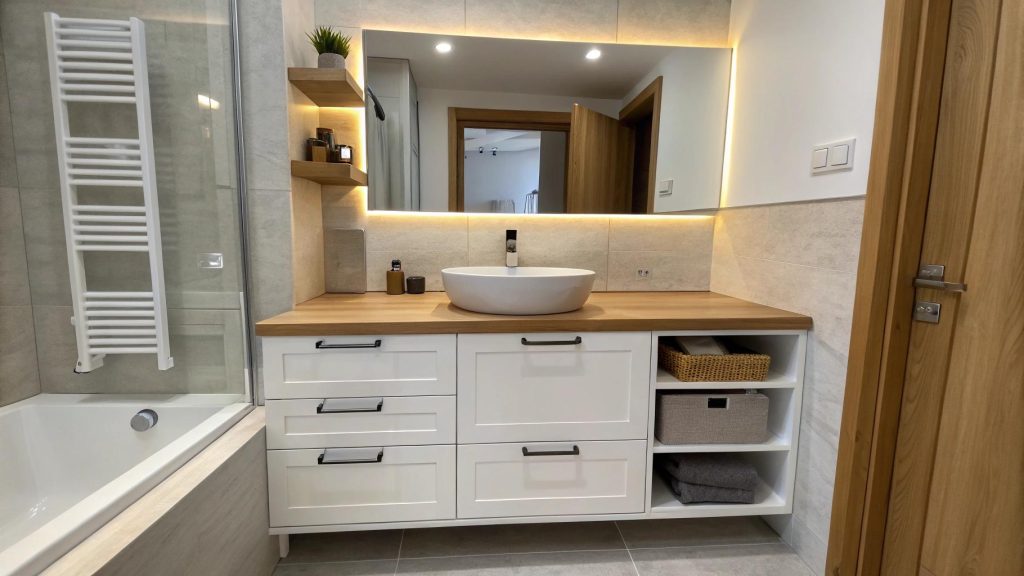 Meble łazienkowe na wymiar – ile kosztują i co wpływa na cenę?