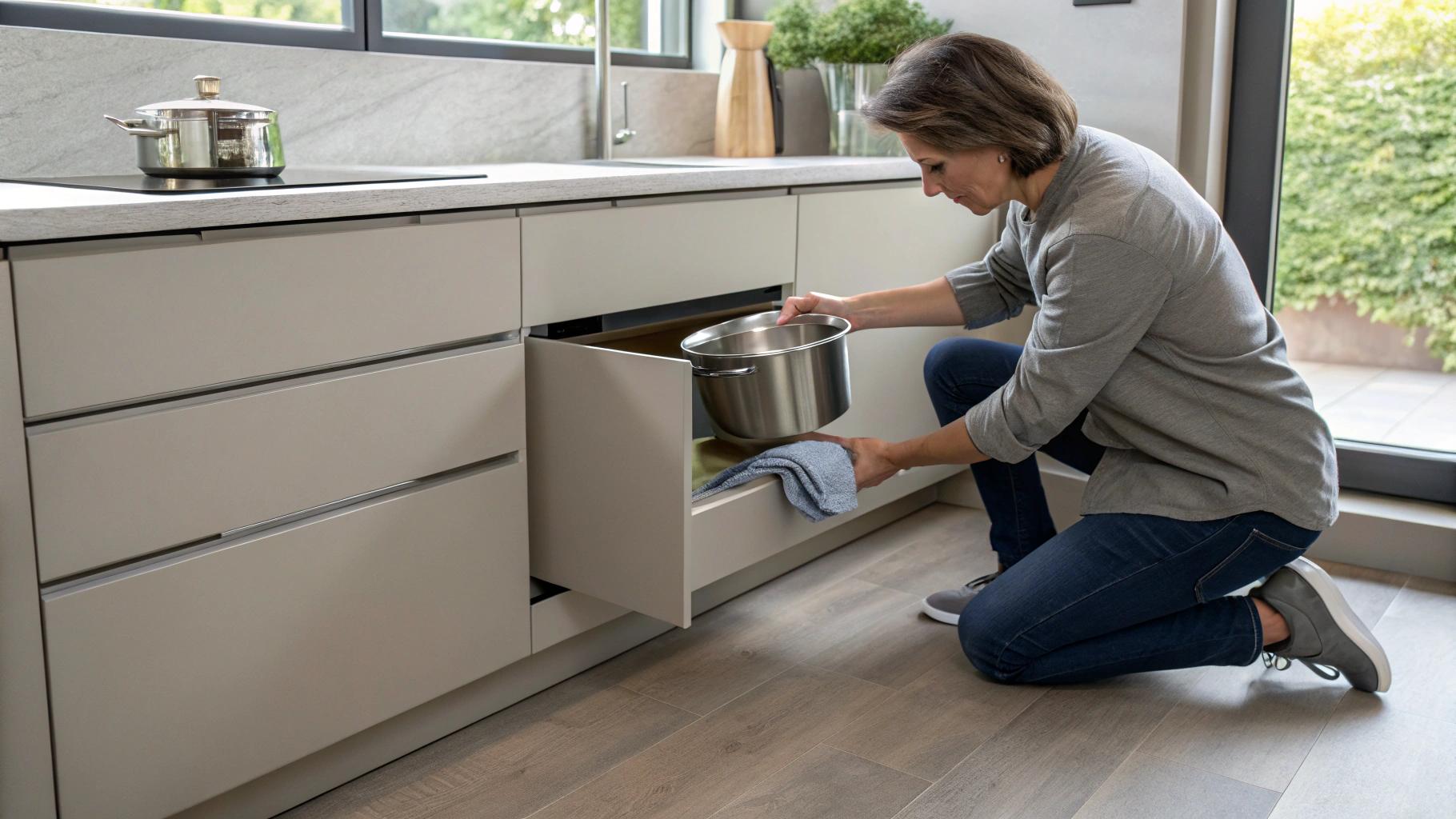 Nowoczesna kuchnia bez uchwytów – co warto wiedzieć o systemach tip-on i push-to-open